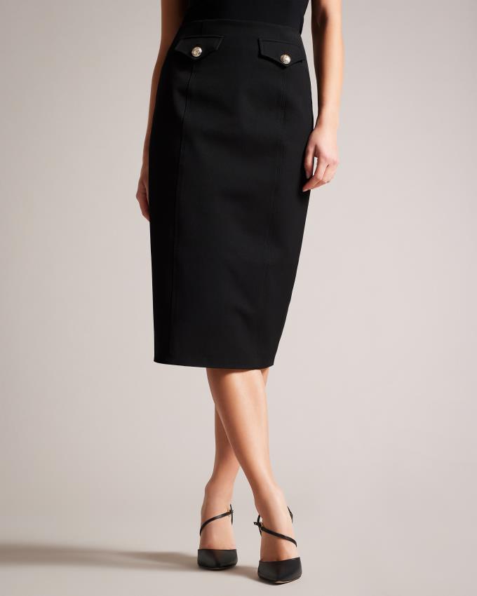 Jupe Ted Baker Pencil Noir Femme | DRD-90258372